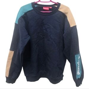 Supreme Men's Crewneck Formula Sweater Navy (Teal • Tan)